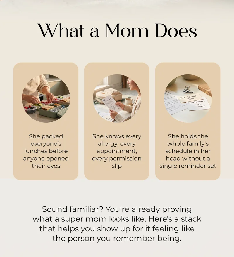 WHAT A MOM DOES