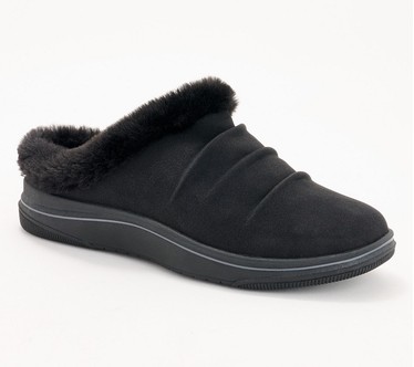 Clarks Cloudsteppers Faux Fur Clogs - Breeze Willow