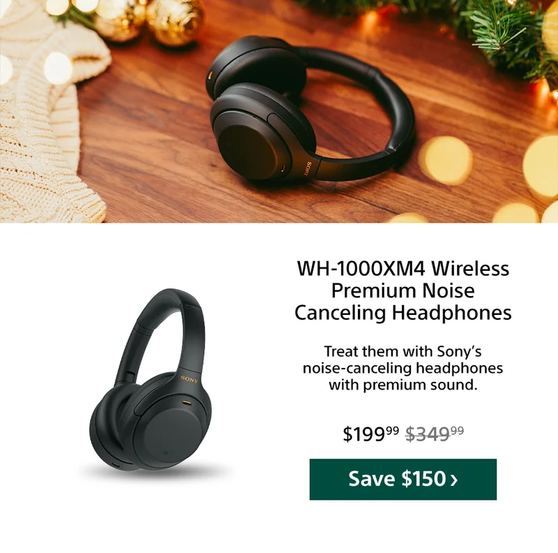 WH-1000XM4 Wireless Premium Noise Canceling Headphones | Save $150