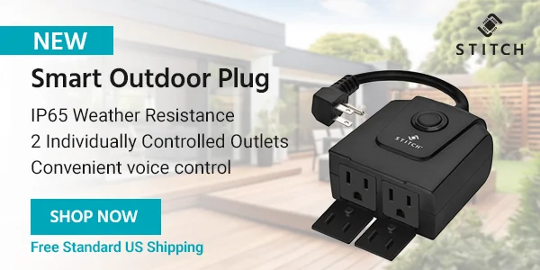 Smart Outdoor Plug | IP65 Weather Resistance 2 Individually Controlled Outlets Convenient voice control Free Standard US Shipping Shop Now