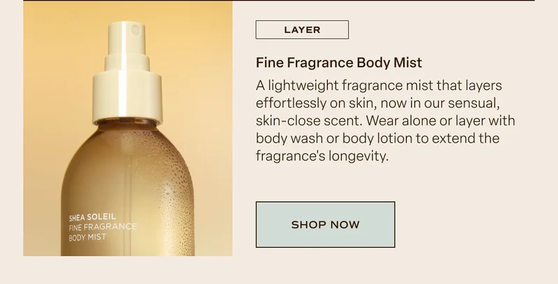 Shea Soleil Fine Fragrance Body Mist
