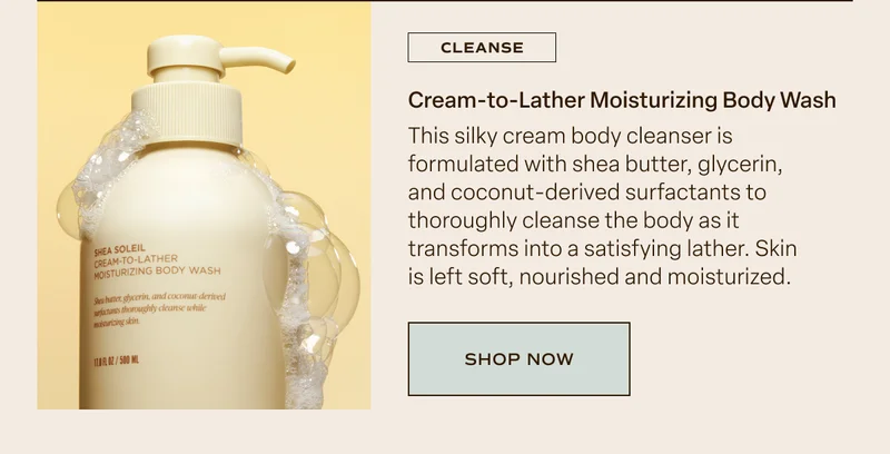 Shea Soleil Cream-to-Lather Moisturizing Body Wash