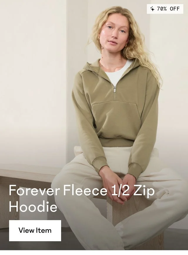 Forever Fleece 1/2 Zip Hoodie
