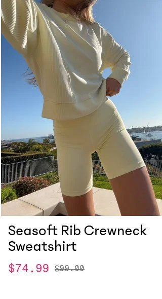 Seasoft Rib Crewneck Sweatshirt