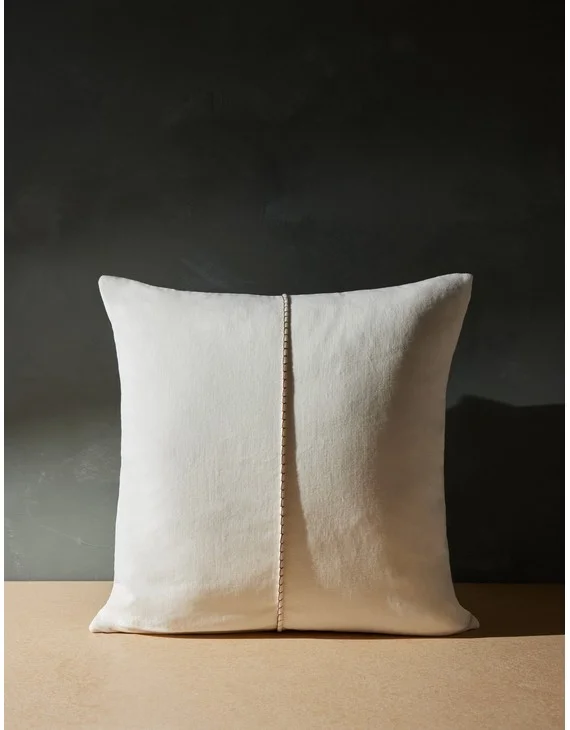 Caddie Velvet Pillow-Oyster