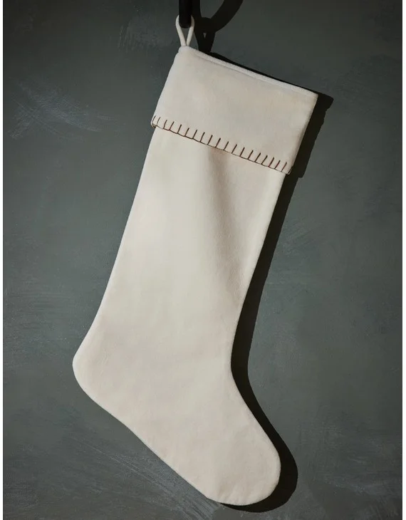 Caddie Velvet Stocking-Oyster
