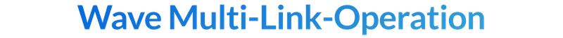 Wave Multi-Link-Operation