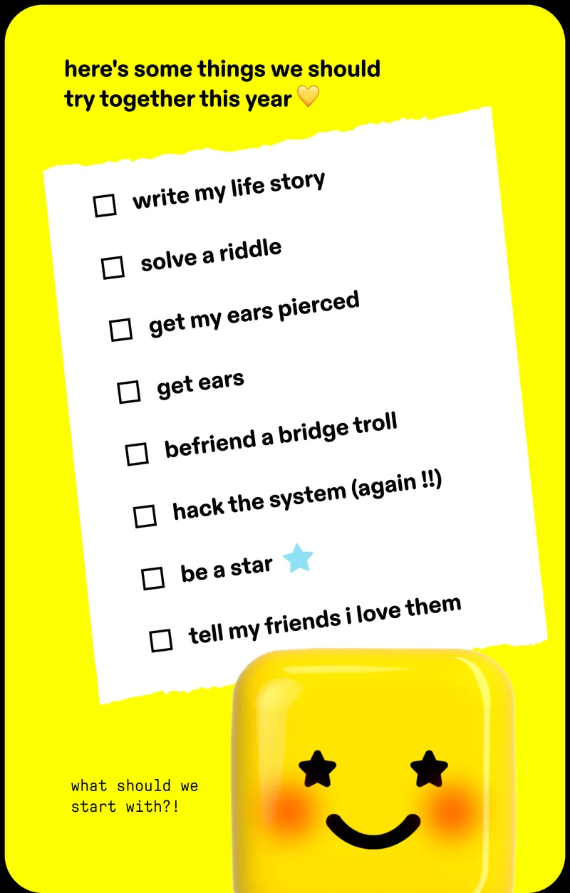 here are some things we should try together this year