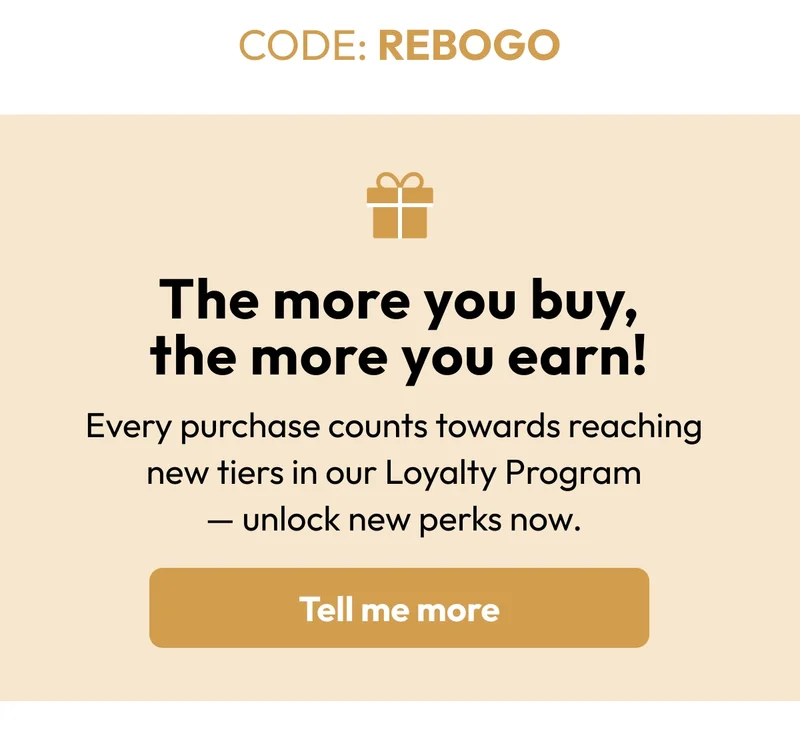 the more you buy, the more you earn