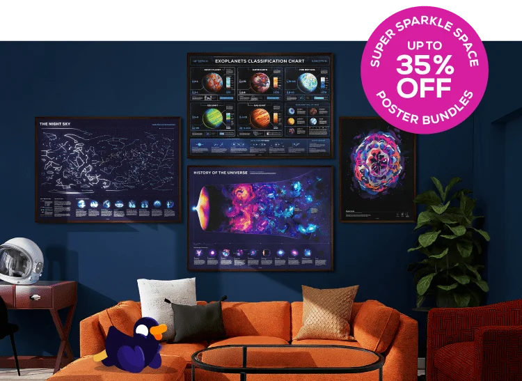 Super Sparkle Space Posters!