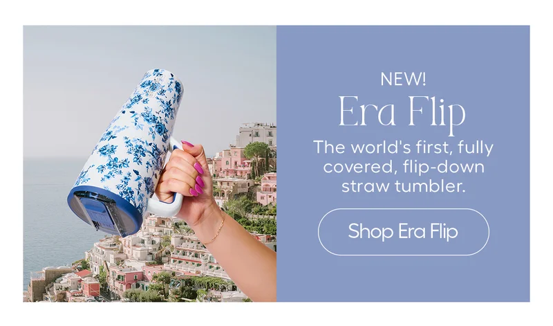 New! Era Flip. The worl'ds first, fully covered, flip-down straw tumbler. - Shop Era Flip