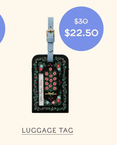 $22.50 | LUGGAGE TAG