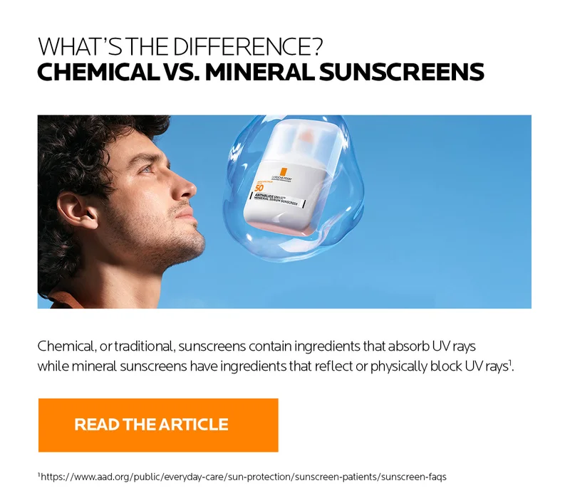 What's the difference between chemical and mineral sunscreens?