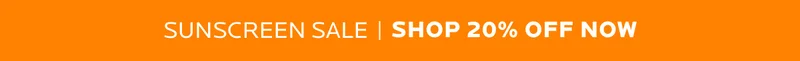 shop 20% off sunscreens now