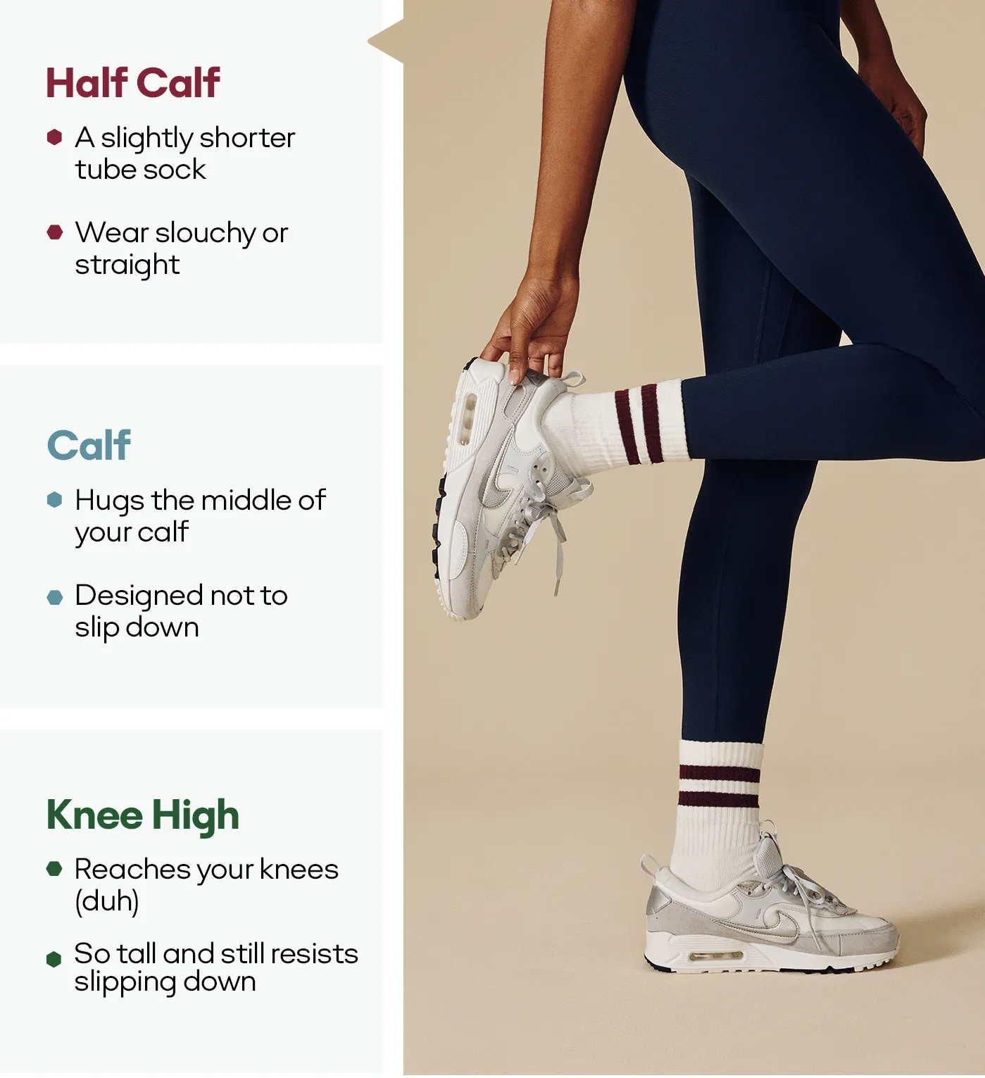 Half Calf | Calf | Knee High