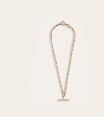 T-Bar Chain Necklace - Gold