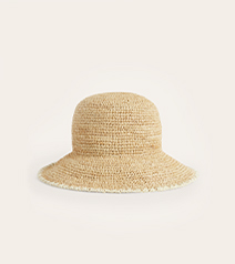 Raffia Bucket Hat - Natural