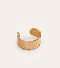 Hammered Cuff Bracelet - Gold