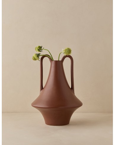 Syna Vase-Terracotta