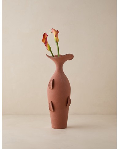 Lahtee Vase by Sarah Sherman Samuel-Terracotta