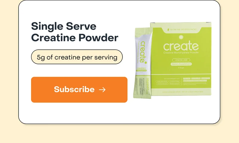 Single Serve Creatine Powder