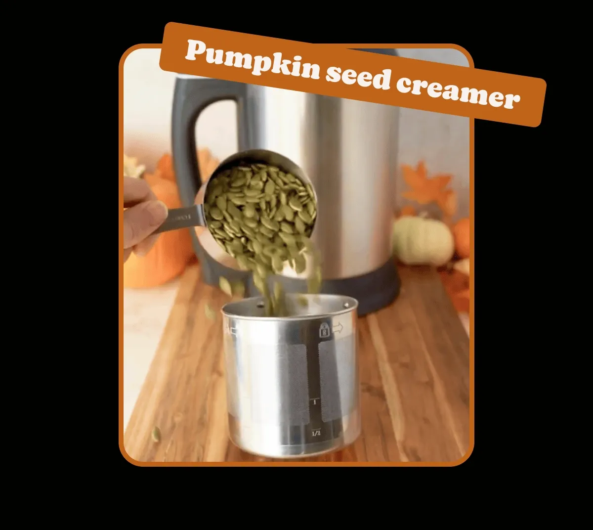 Pumpkin seed creamer