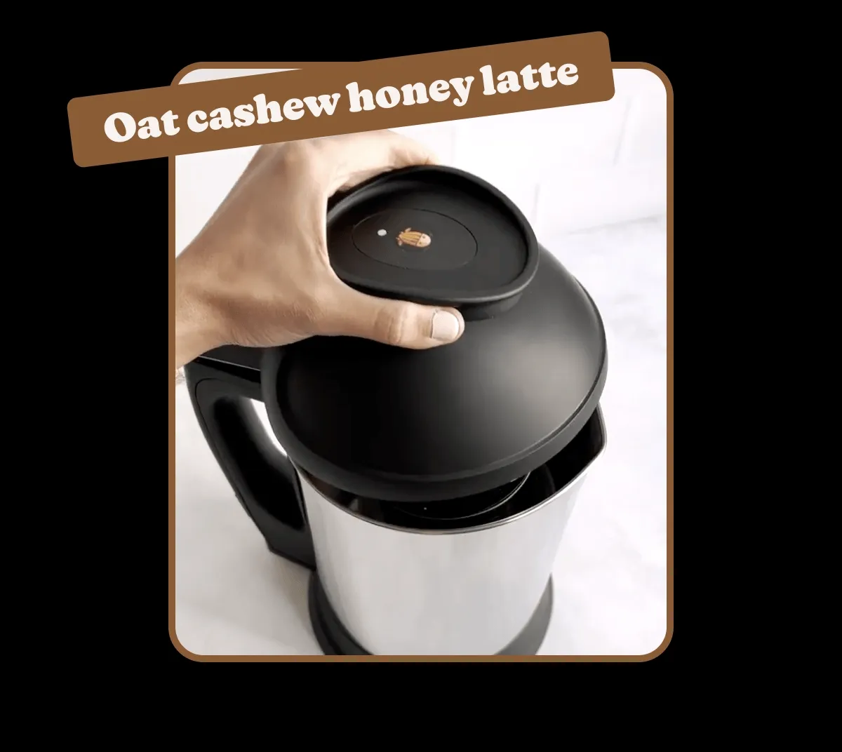 Oat cashew honey latte