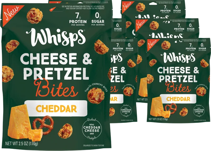 Image of Whisps Cheddar Pretzel Bites (6 Pack)