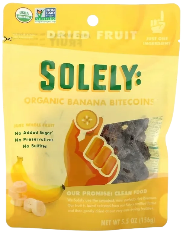 Image of Solely Organic Dried Banana Bitecoins
