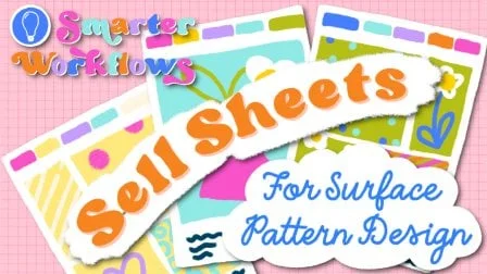 Simple Sell Sheets for your Surface Pattern Design and Illustration Portfolio