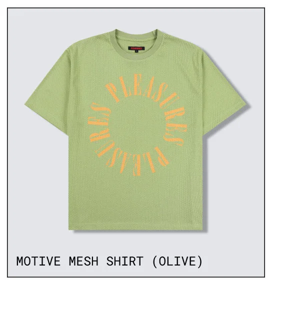 MOTIVE MESH SHIRT (OLIVE)