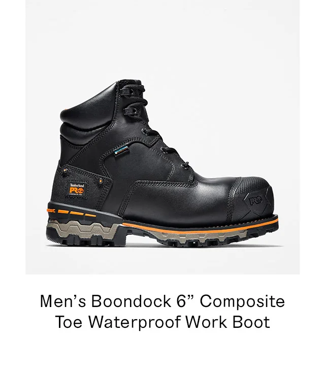 Men's Boondock 6 Inch Composite Toe Waterproof Work Boot