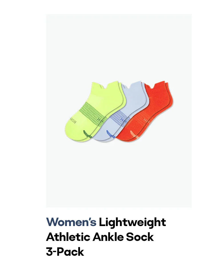 Women's Lightweight Athletic Ankle Sock 3-Pack