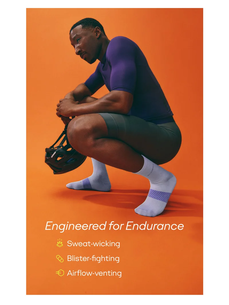 Engineered for Endurance | Sweat-wicking | Blister-fighting | Airflow-venting