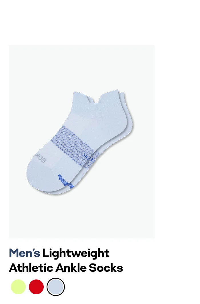 Men's Lightweight Athletic Ankle Socks