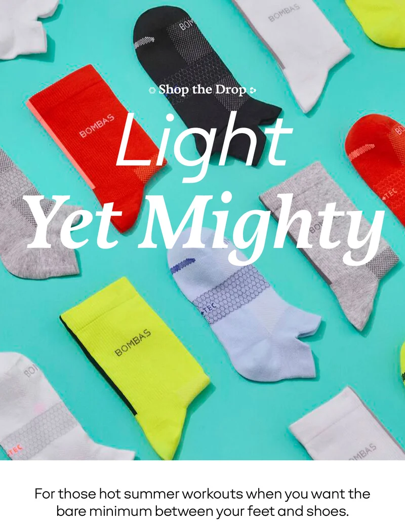 Shop the Drop | Light Yet Mighty | For those hot summer workouts when you want the bare minimum between your feet and shoes.