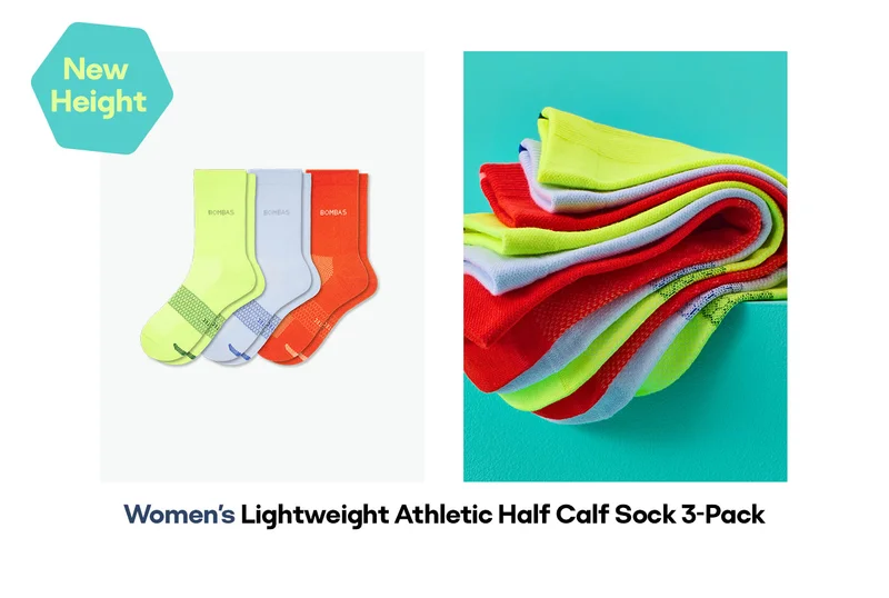 New Height | Women's Lightweight Athletic Half Calf 3-Pack