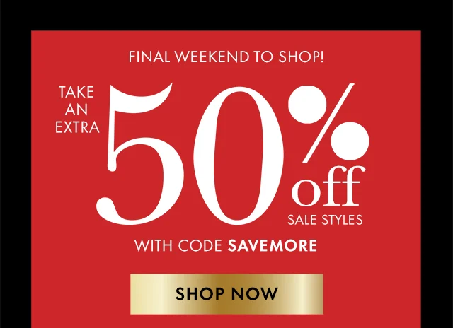 Take An Extra 50% Off Sale Styles With Code discount code