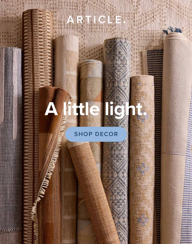 A little light: shop decor.