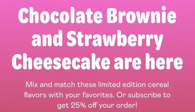 Chocolate Brownie and Strawberry Cheesecake are here