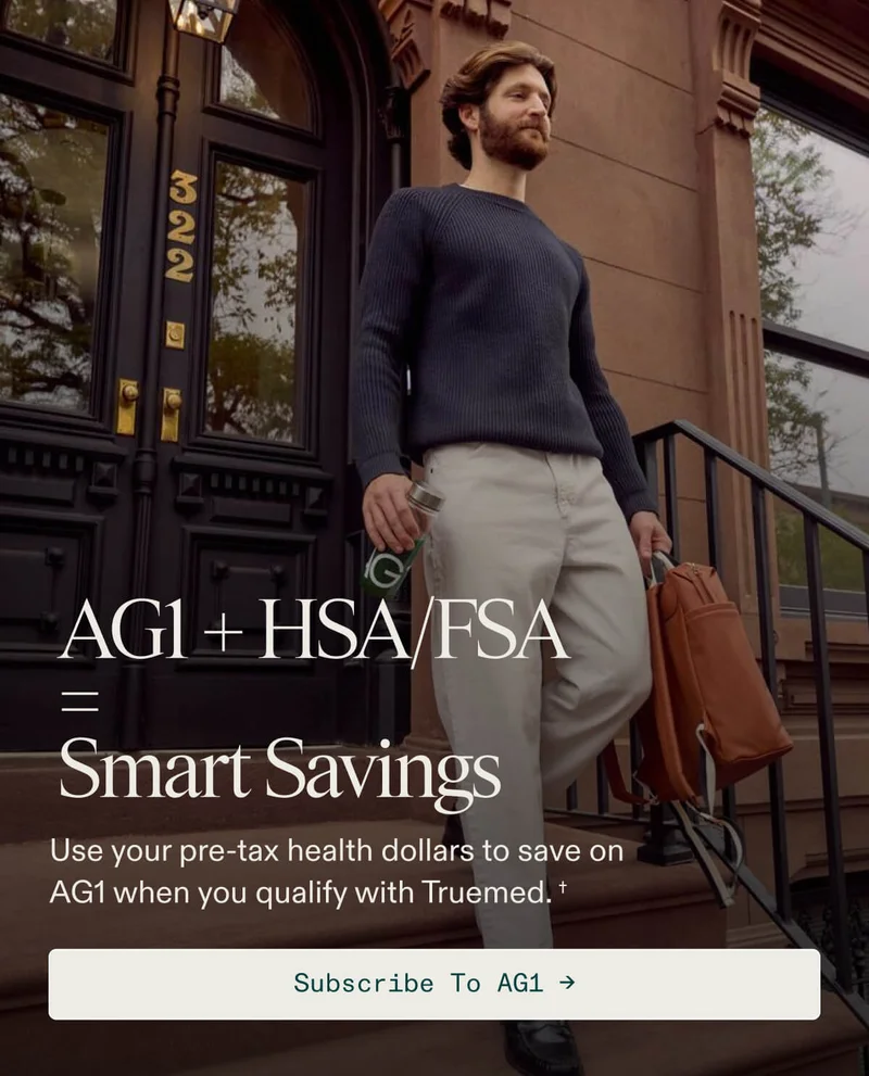 AG1 is HSA/FSA eligible