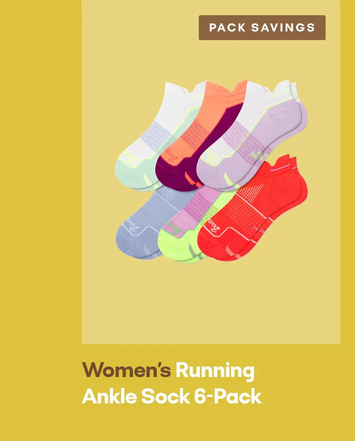 PACK SAVINGS | Women's Running Ankle Sock 6-Pack