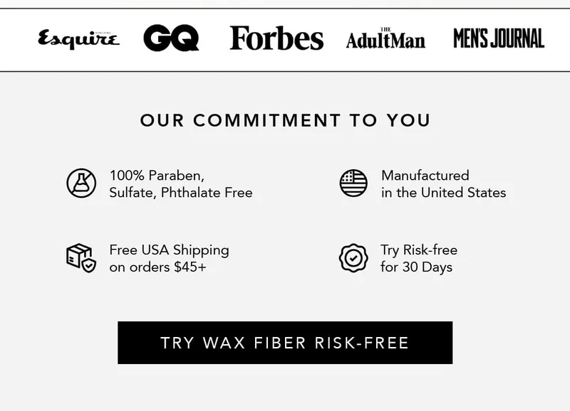 Try Wax Fiber Risk-Free for 30 Days