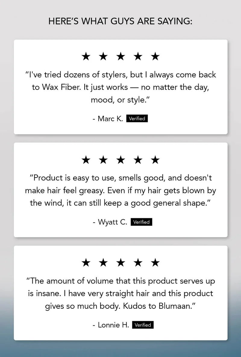 Wax Fiber Testimonials