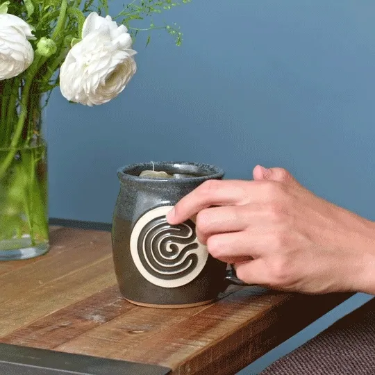 Finger Tracing Meditation Mug