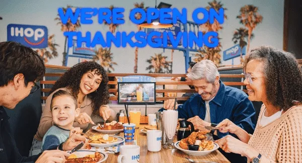 WE’RE OPEN ON THANKSGIVING