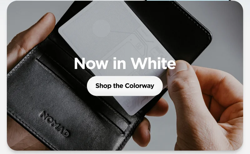 Tracking Card now in White. Shop the Colorway.
