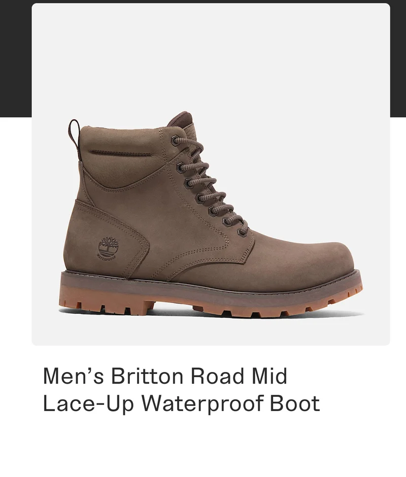 Men's Britton Road Mid Lace-Up Waterproof Boot