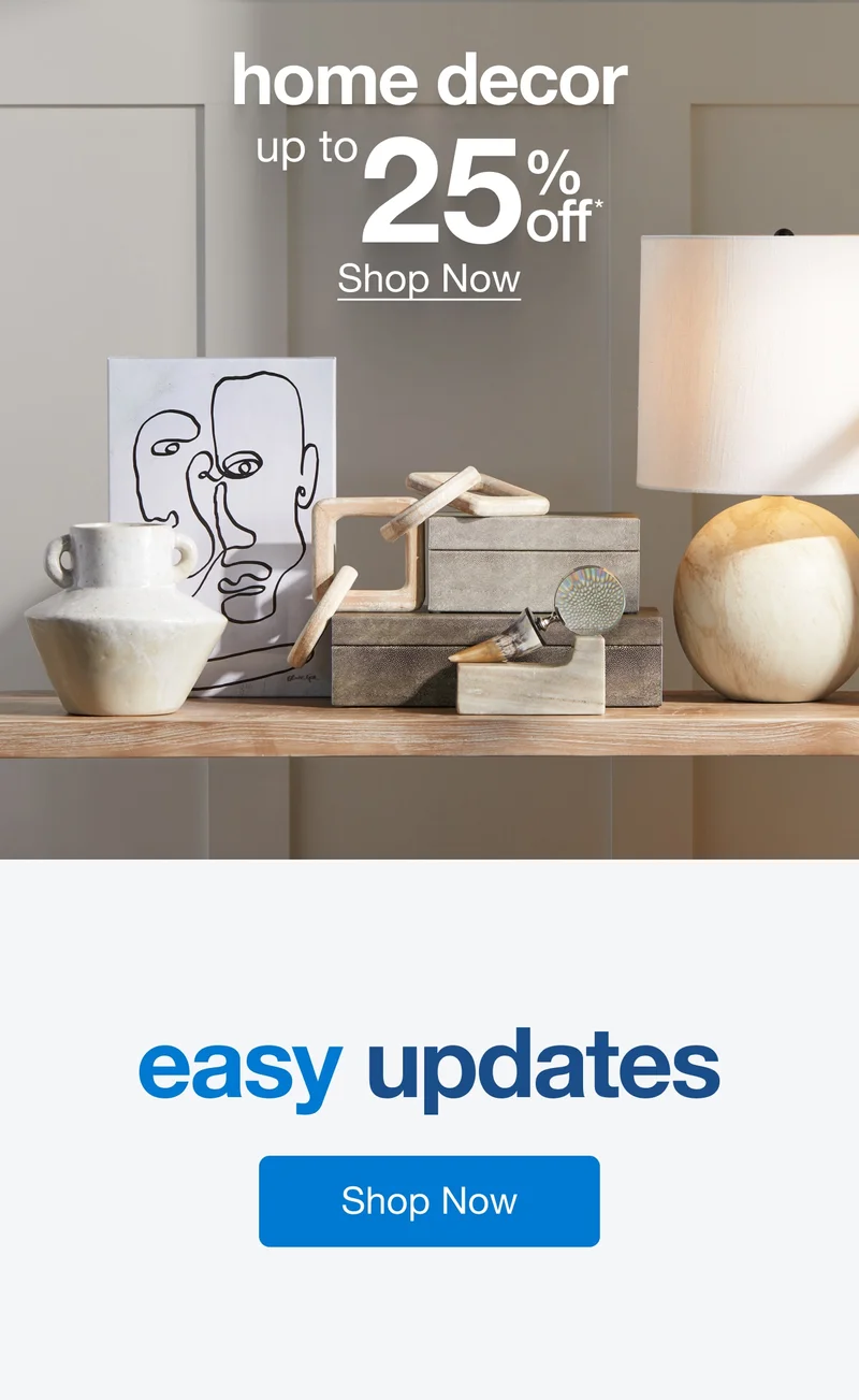 Home Décor Up to 25% Off — Shop Now!