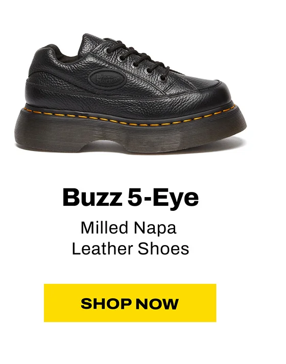 Buzz 5-Eye Milled Napa Leather Shoes